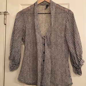 Top Shop Semi-Sheer Blouse